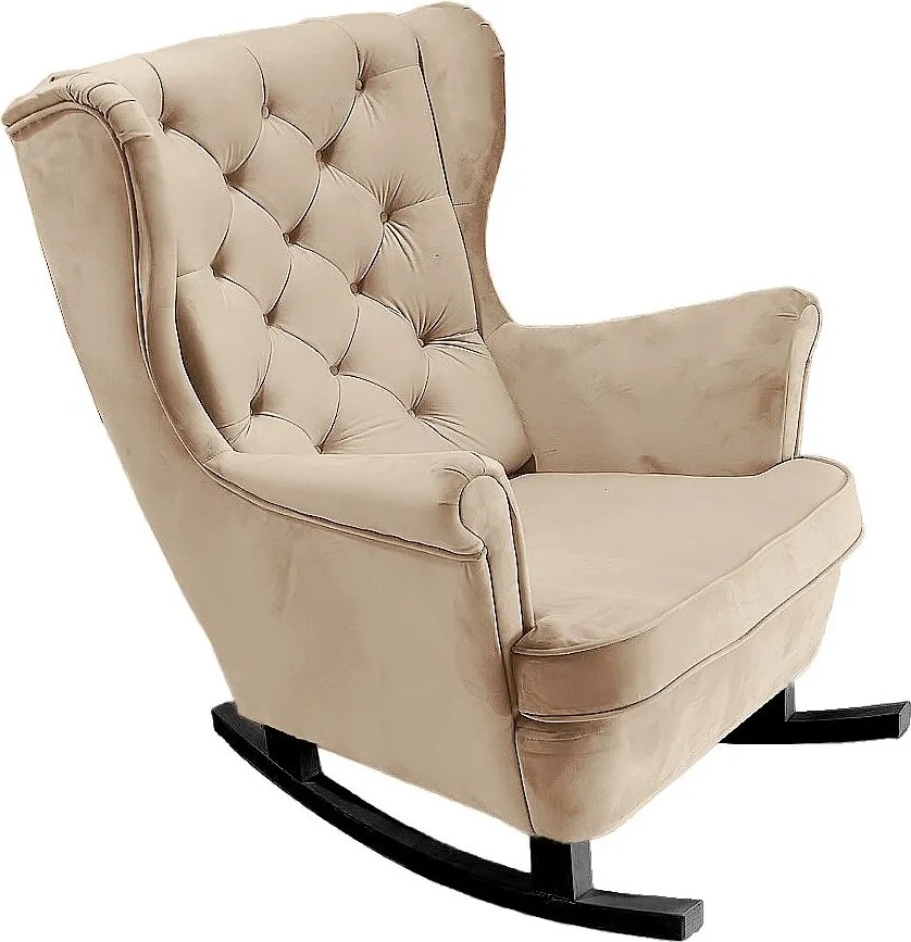 Fotel Relax z Tapicerowanym Siedzeniem i Podłokietnikami, Fotel TV 102x81x95cm Cappuccino_29812