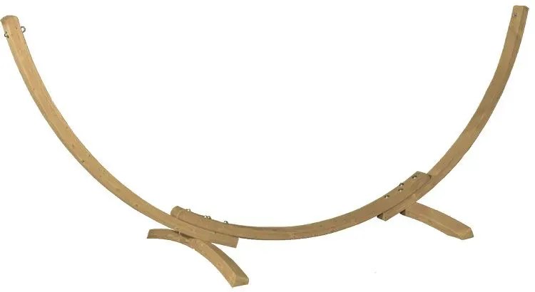 Drewniany hamak do ogrodu ze stelażem ecru K2-Z89