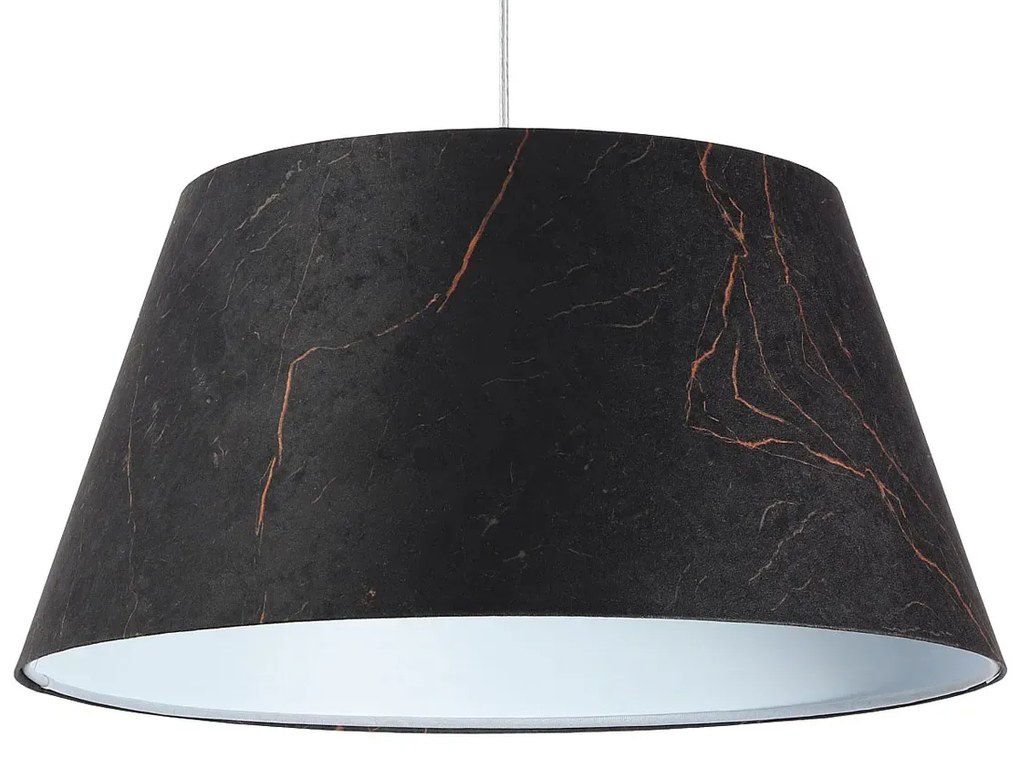Czarna lampa wisząca welurowa dzwon - 3X S411 K6-K10