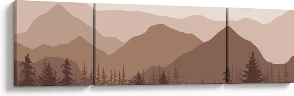 Obraz - Góry Brunatne N⁰1 (170x50 cm)
