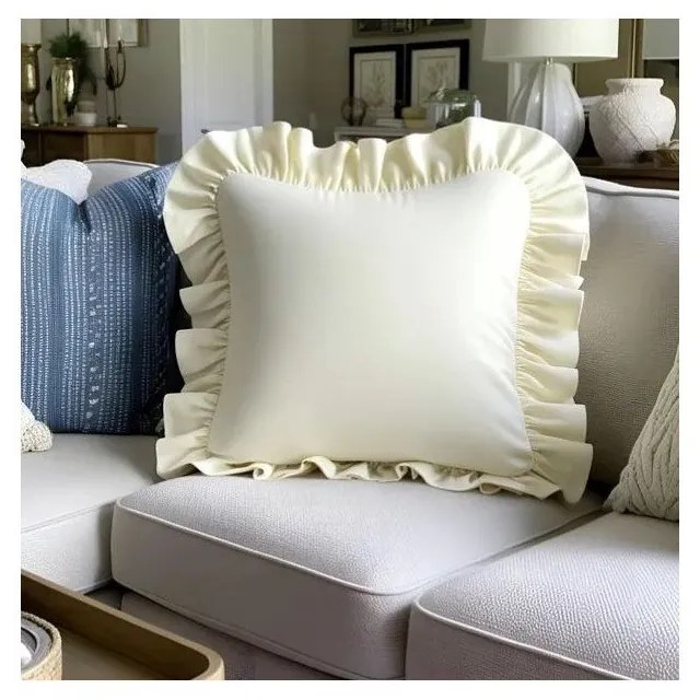 Poszewka na poduszkę z mieszanki bawełny 40x40 cm Ruffled – Mila Home