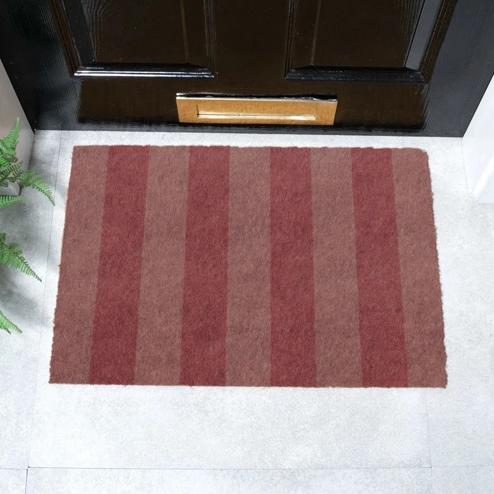 Wycieraczka z włókna kokosowego 40x60 cm Pink Stripe – Artsy Doormats