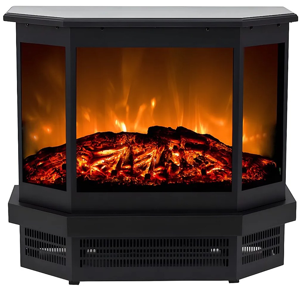 Kominek elektryczny koza ETNA - Dł. 55.8 x Gł. 22.5 x Wys. 51.6 - Czarny