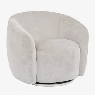 Fotel Obrotowy Mieres Szenilowy Sand Grey - Sklum