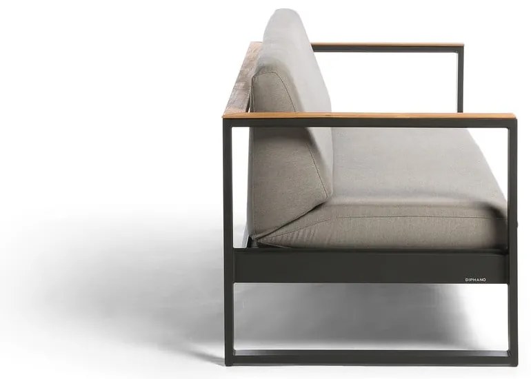 Szara sofa ogrodowa Landsape Teak – Diphano