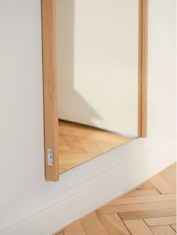 Lustro z drewnianą ramą ścienne 60x160 cm Lun – noo.ma