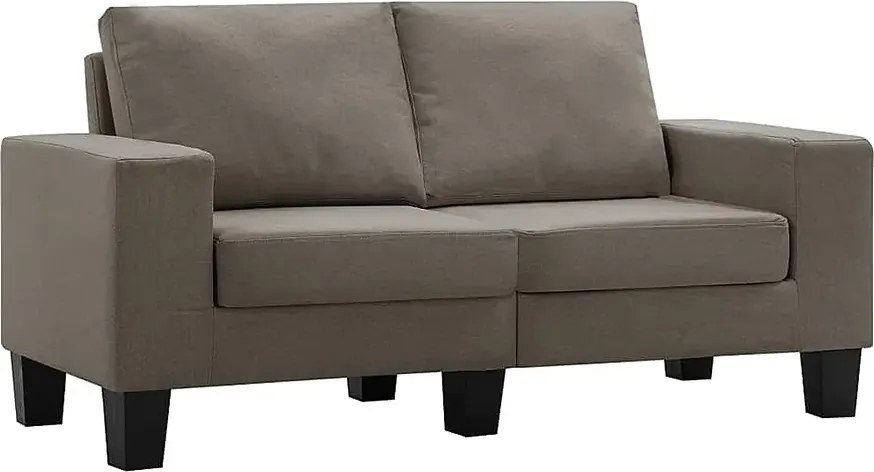 2-osobowa sofa taupe z podłokietnikami W3-F85