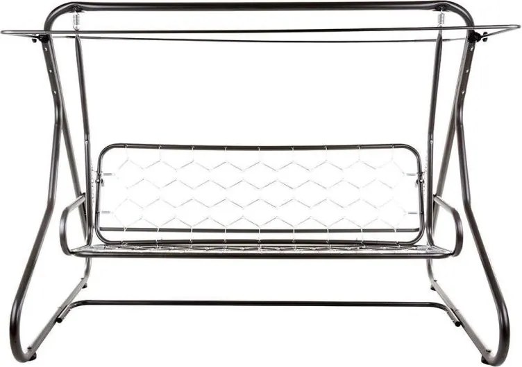 Huśtawka ogrodowa rozkładana do leżanki, 3-osob, 220×157cm