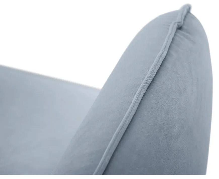 Jasnoniebieska aksamitna sofa 200 cm Vienna – Cosmopolitan Design