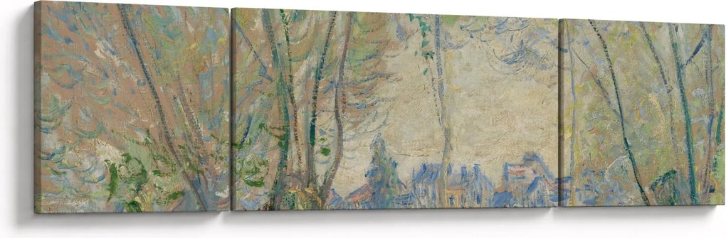 Obraz - Claude Monet, Woman Seated under the Willows, reprodukcje (170x50 cm)