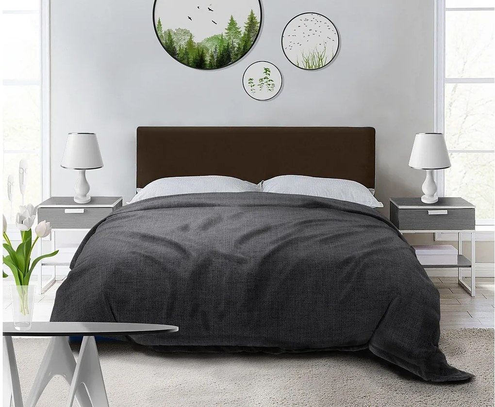 Tapicerowane łóżko Nefryt 170x212x90 cm, powierzchnia spania 160x200 cm, schowek, podnośnik, tkanina Monolith brąz