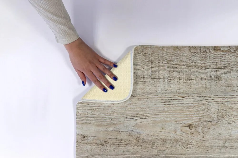 Dywanik do łazienki Dywanik do łazienki Drewniane panele