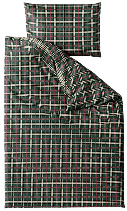 PrzytulneMieszkanie.pl PrzytulneMieszkanie.pl Pościel z mikropluszu GLENMOORE zielona Rozmiar pościeli: 2 szt 70 x 90 cm | 200 x 220 cm