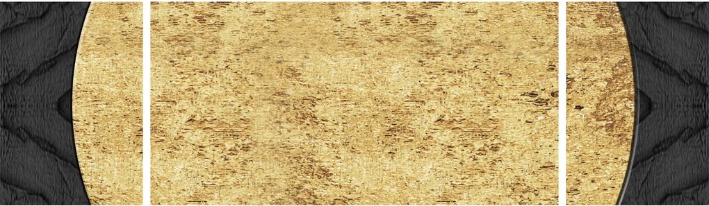 Obraz - Złota struktura N⁰2 (170x50 cm)
