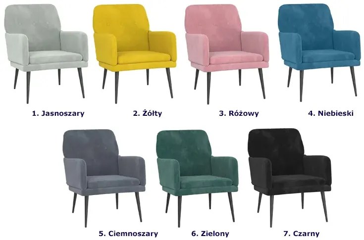 Różowy Welurowy Fotel Wypoczynkowy S2-F06