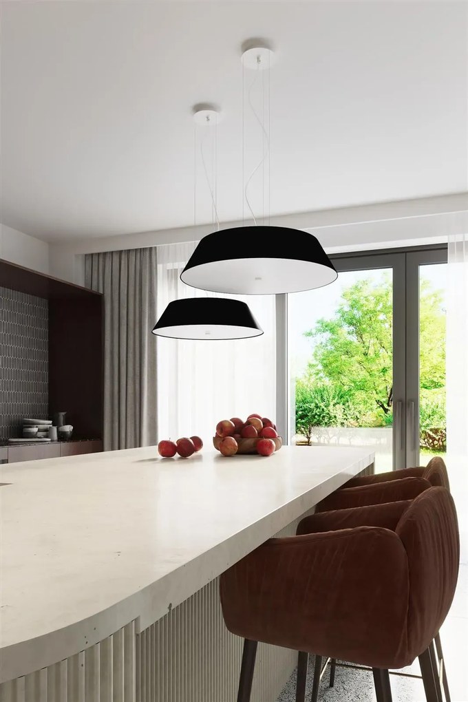 Plafon VEGA 60 czarny SOLLUX  LIGHTING