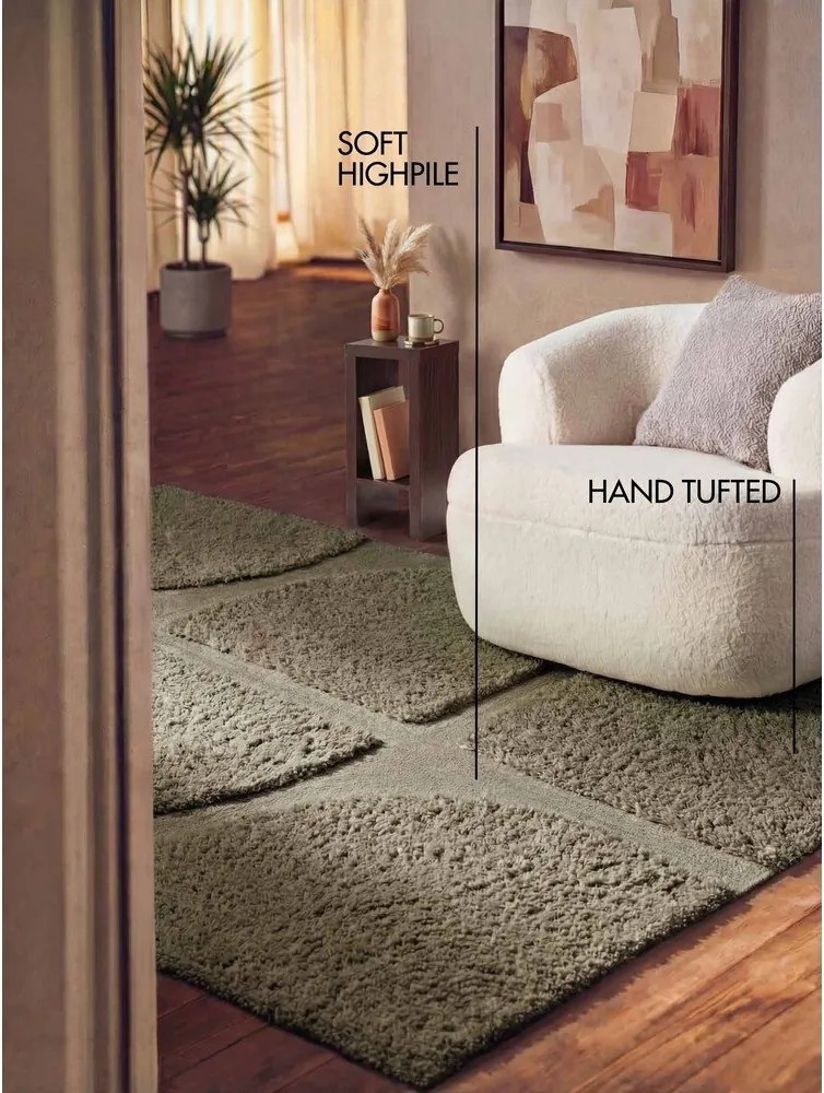 Dywan tkany ręcznie w kolorze khaki 80x150 cm Lambeth Jasper – Ted Baker