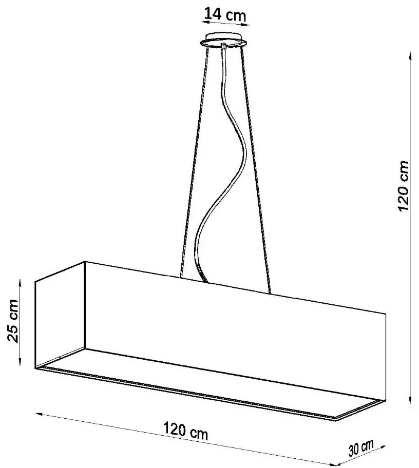 Żyrandol SANTA 120 biały SOLLUX  LIGHTING
