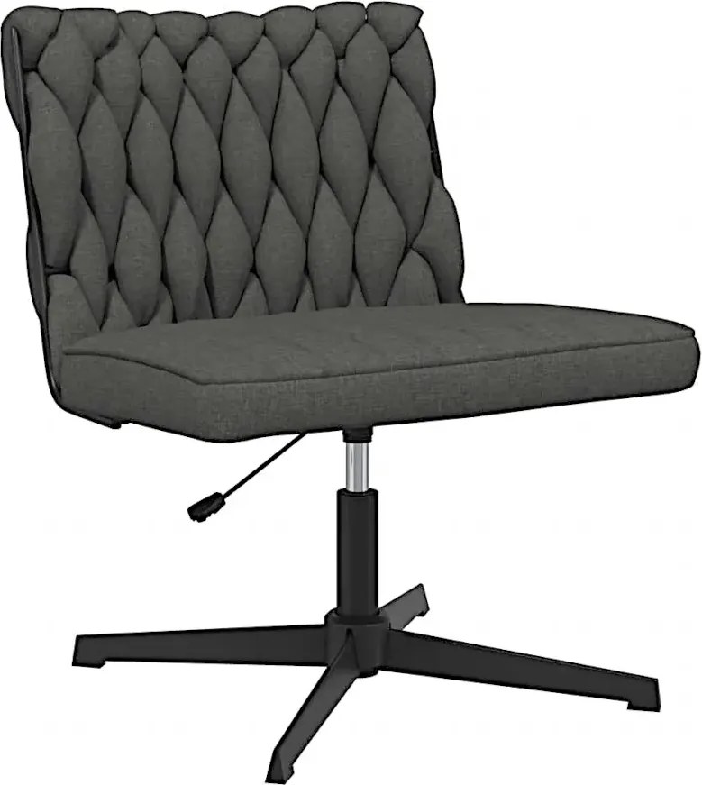 Fotel do biurka glamour ciemnoszary N5-P14