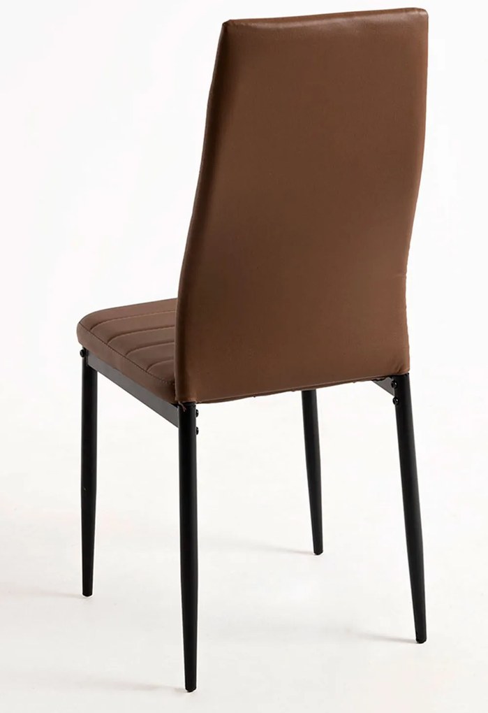 Pakiet 4 krzese Lauter ze sztucznej skóry