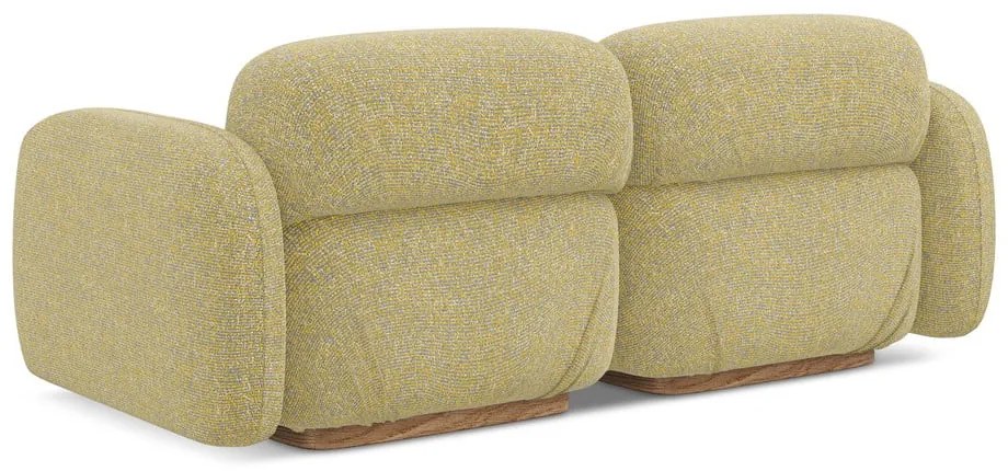 Żółta sofa modułowa 190 cm Ailani – Makamii