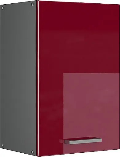 Szafka ścienna czerwony połysk 40x31x60 r-line