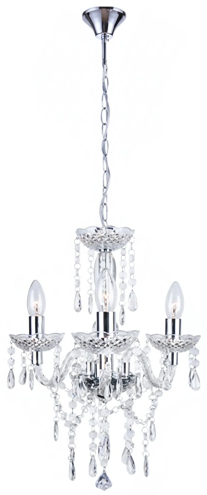 LAMPA SUFITOWA WISZĄCA EBT006-3CP TRANSPARENT