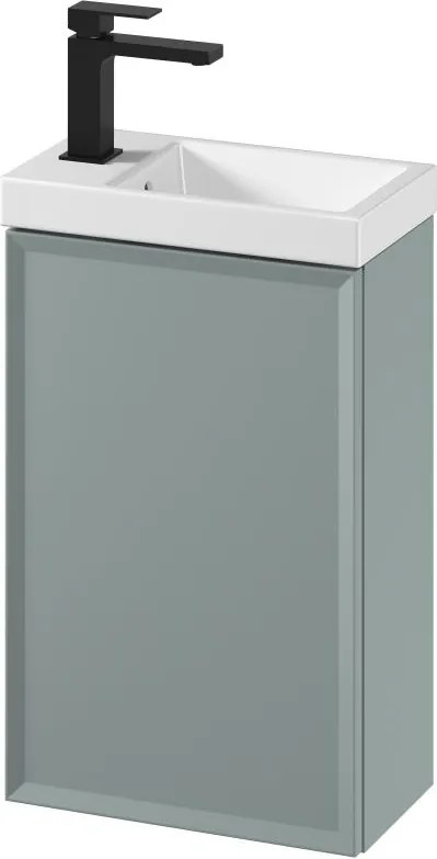 Cersanit S801-570 -Wisząca szafka łazienkowa z umywalką MILLE 40x22 cm miętowa