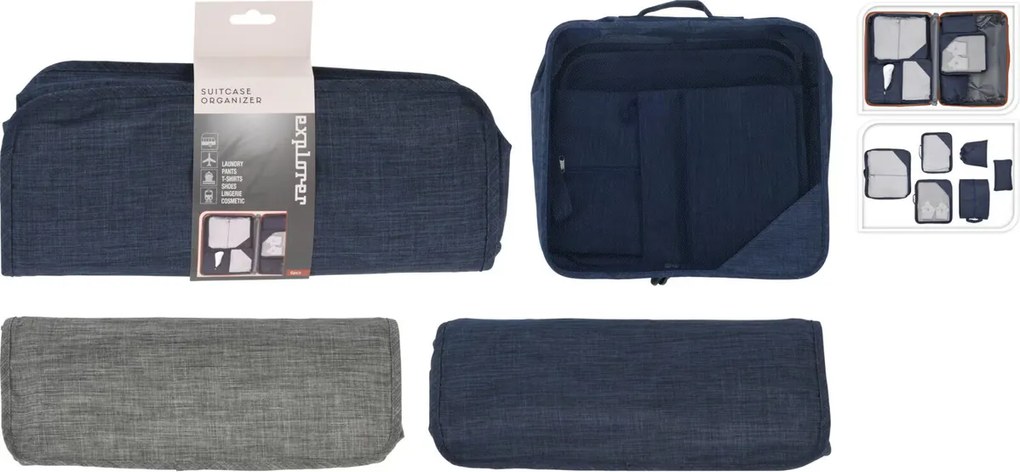 6-częściowy zestaw organizera podróżnego Travel