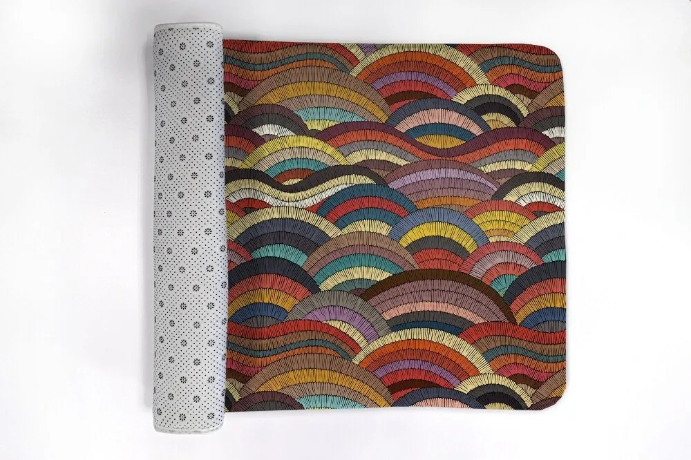 Antypoślizgowy dywanik łazienkowy Antypoślizgowy dywanik łazienkowy Kolorowa Abstrakcja