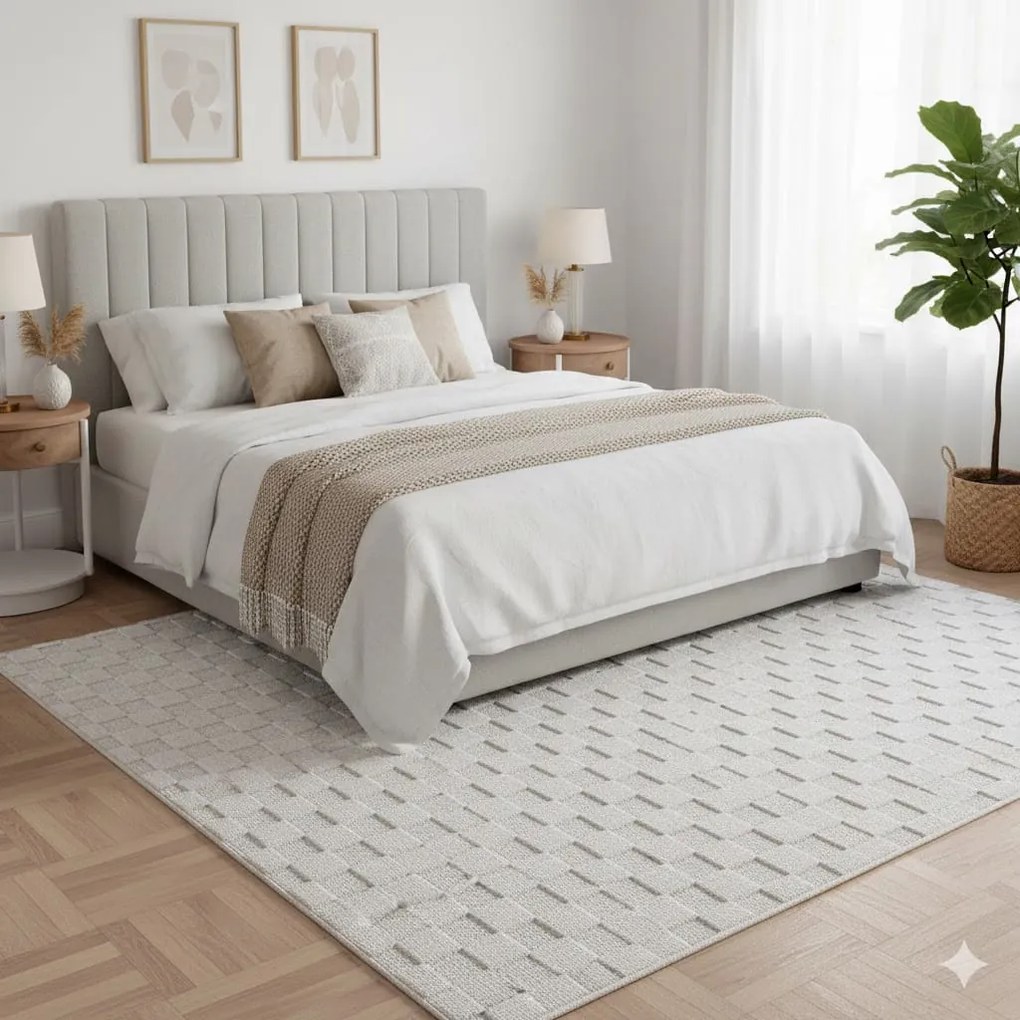 Dywan nowoczesny Helix 3D kremowy 200 cm x 290 cm