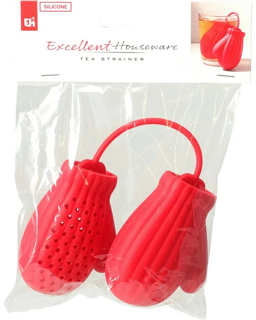 Zestaw 2 silikonowych sitek do herbaty Rękawiczki