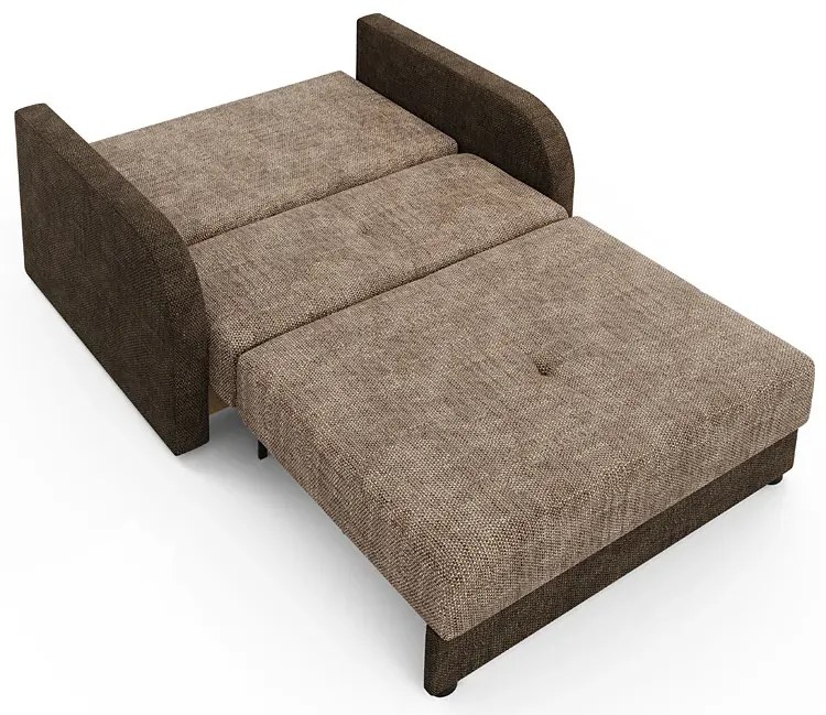 Sofa rozkładana jasny brąz + ciemny brąz - Folken 4X