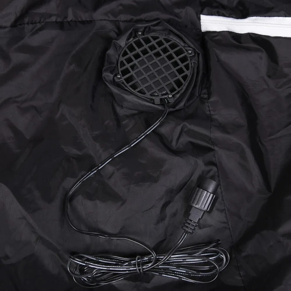 Nadmuchiwany Mikołaj z oświetleniem, 180cm, czerwona Monzana