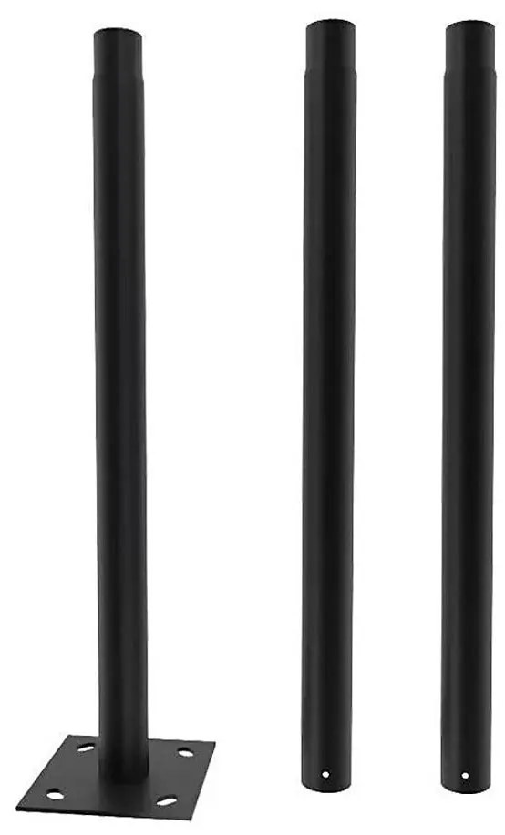 Metalowy pręt ze stojakiem do lampy solarnej 3 m