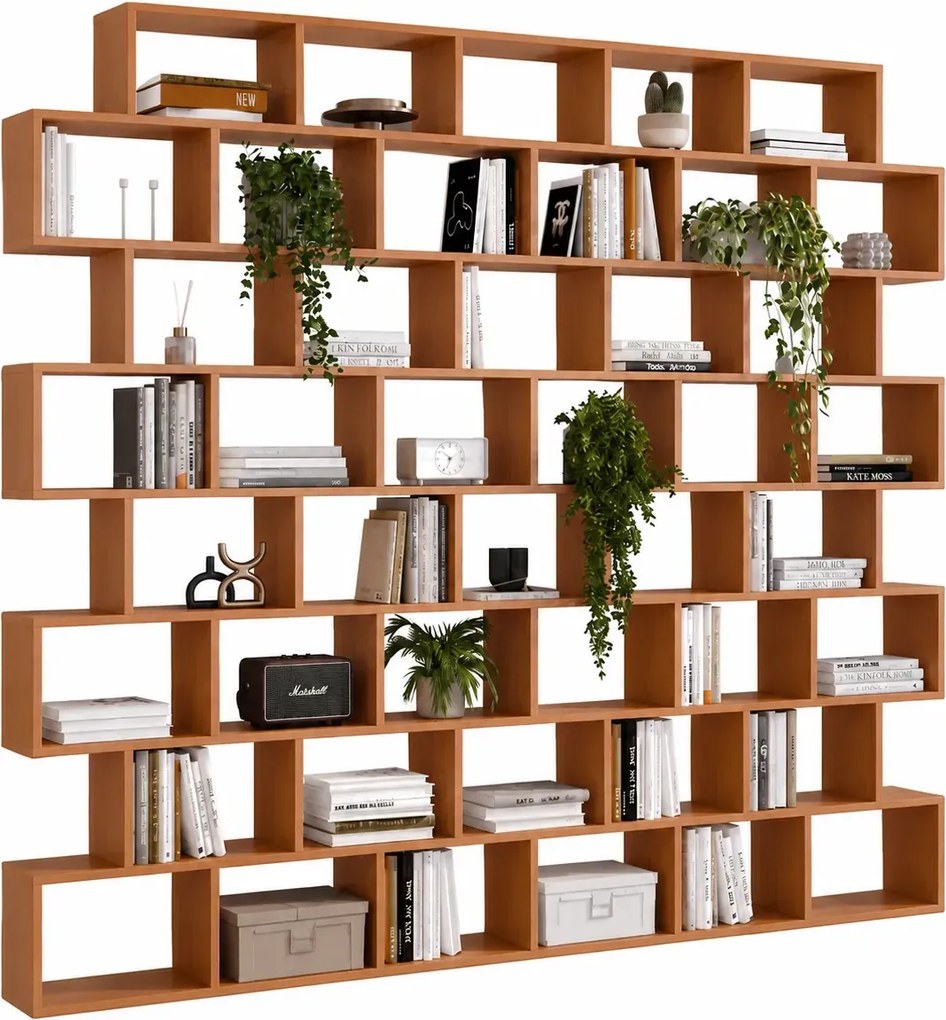 Bardzo duży nowoczesny regał biblioteczka olcha M5-W44