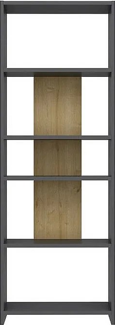 Półka stojąca DIOSP- antracyt/dąb, 56,9x160x25