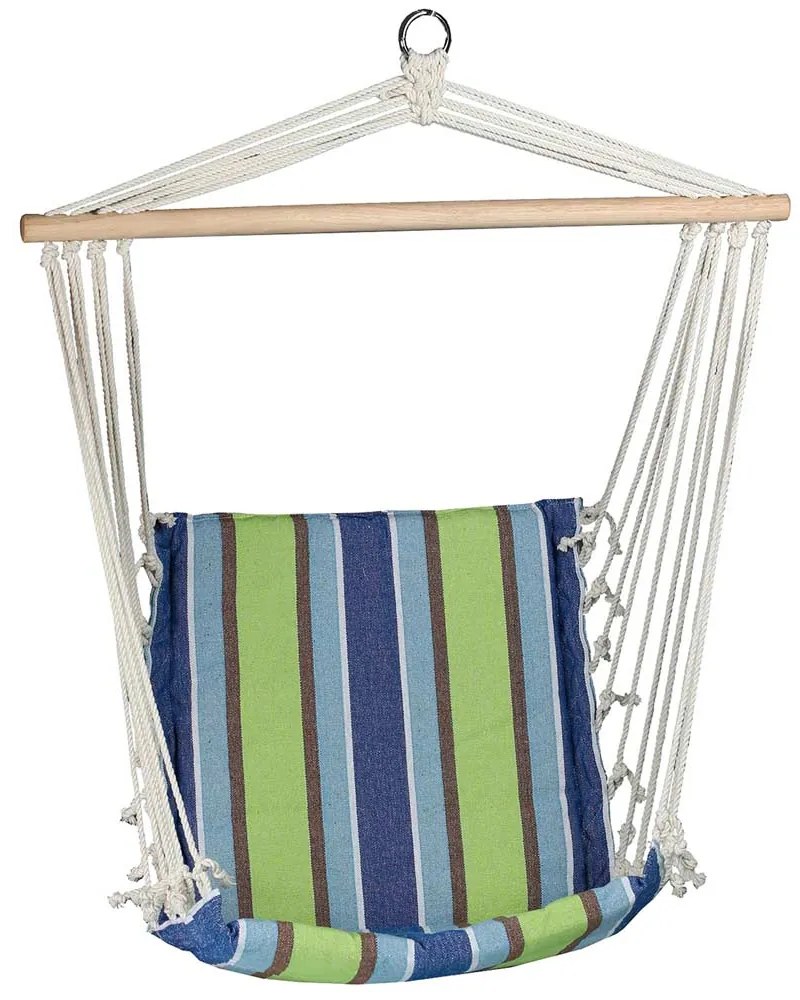 Krzesło brazylijskie 100 x 50 cm granat/limonka PATIO