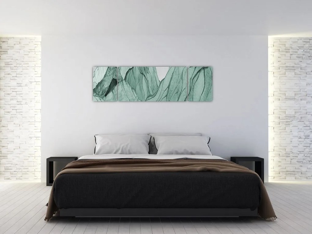 Obraz - Emerald Mountains N⁰1 (170x50 cm)