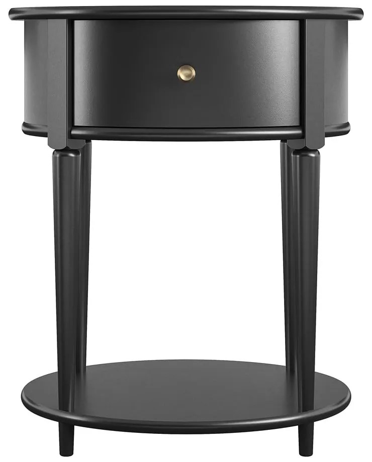 Czarna szafka nocna Aurora – Støraa