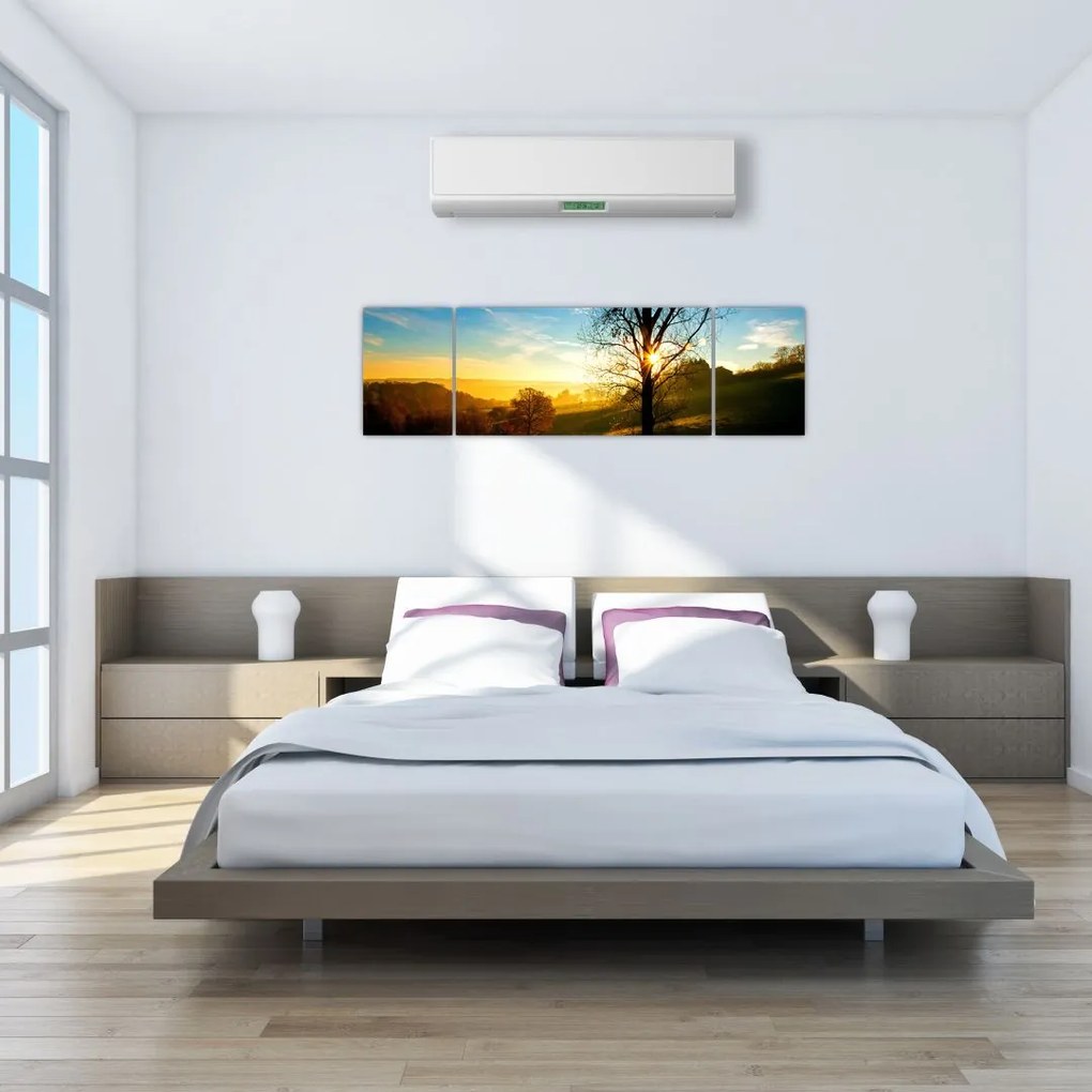 Obraz wschodu słońca (170x50 cm)