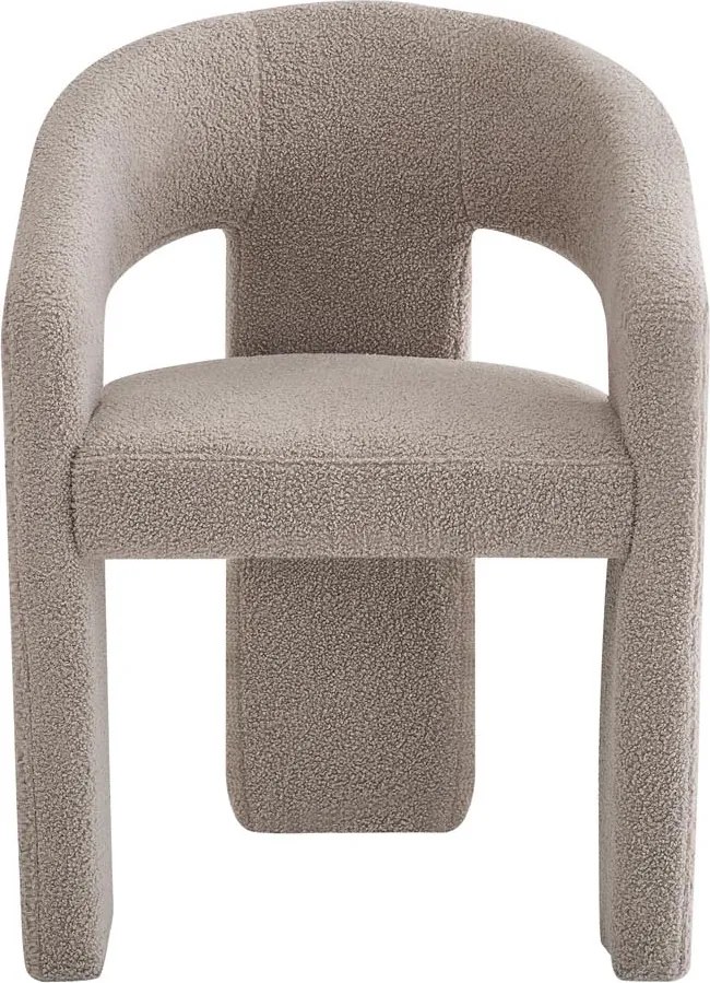 Tapicerowane krzesło do jadalni w tkaninie bouclé K612 Halmar