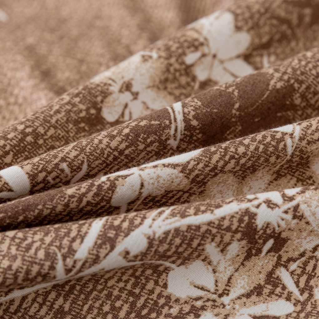 PrzytulneMieszkanie.pl PrzytulneMieszkanie.pl Pościel z mikroflanelu BRONIVA brązowe Rozmiar pościeli: 70 x 90 cm | 140 x 200 cm