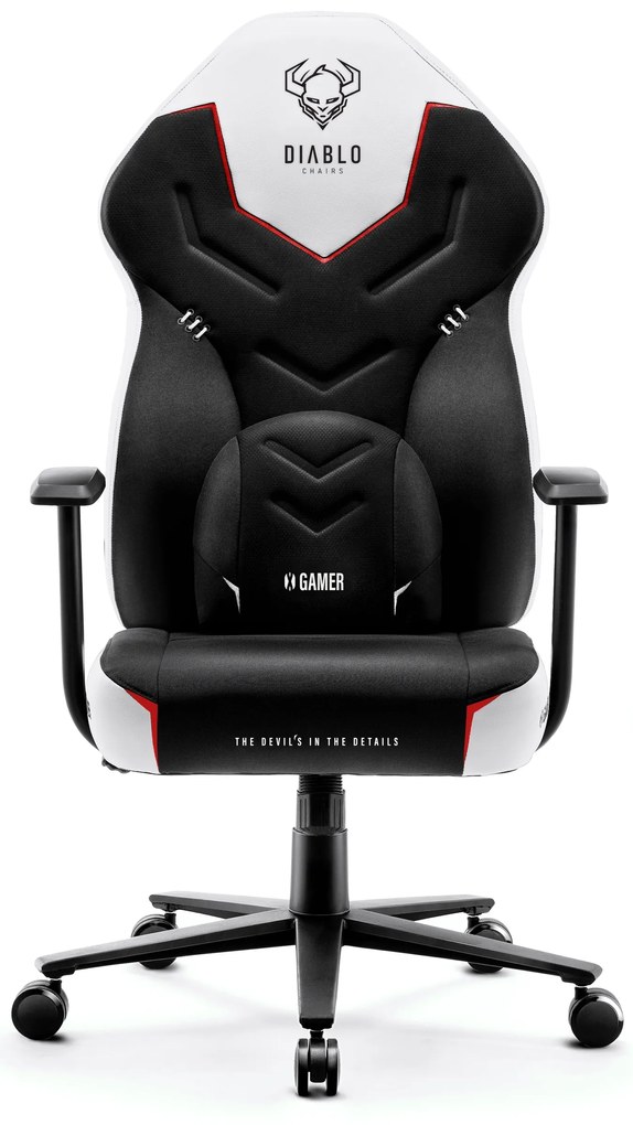 Fotel gamingowy Diablo X-Gamer 2.0 Normal Size, Snow White