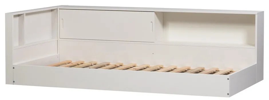 Białe łóżko jednoosobowe z litego drewna sosnowego bez stelaża 90x200 cm Carter – WOOOD