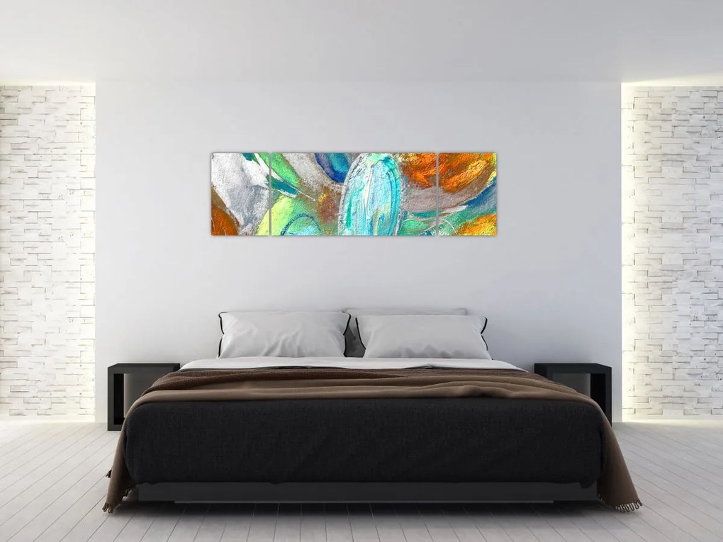Obraz - Kolorowa abstrakcja (170x50 cm)