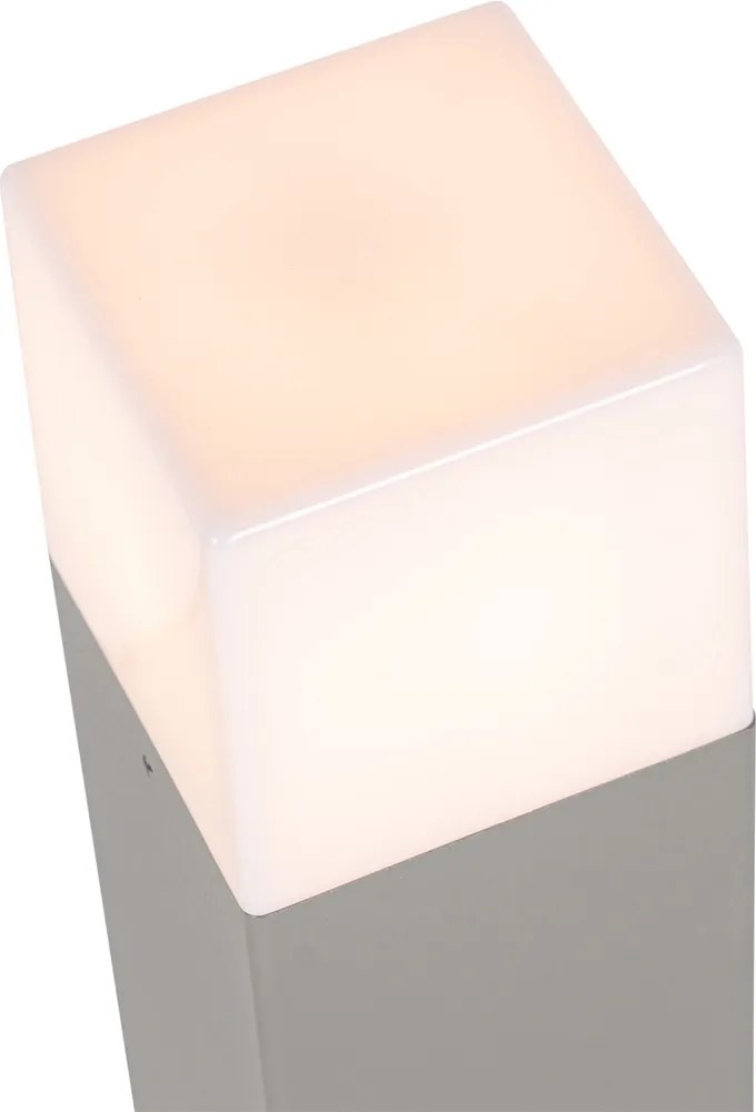 Lampa zewnętrzna 50 cm szara z kolcem do ziemi i tuleją kablową - Denmark