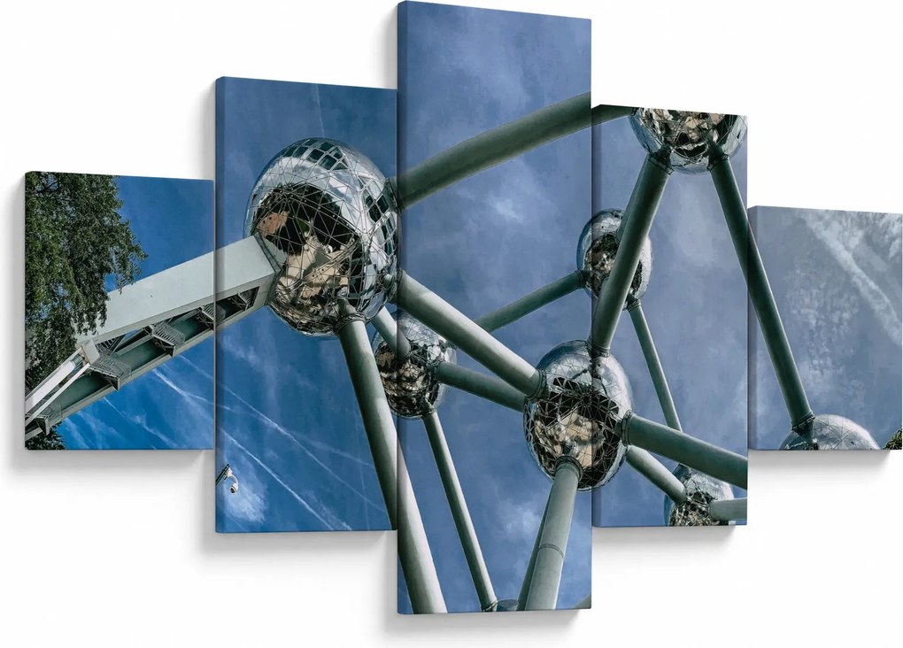 Obraz - Atomium w Brukseli (125x70 cm)
