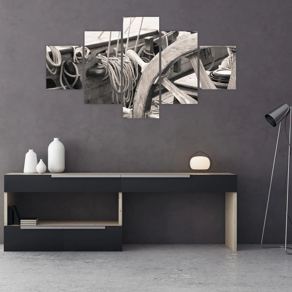 Obraz - Ster do żaglówki (125x70 cm)