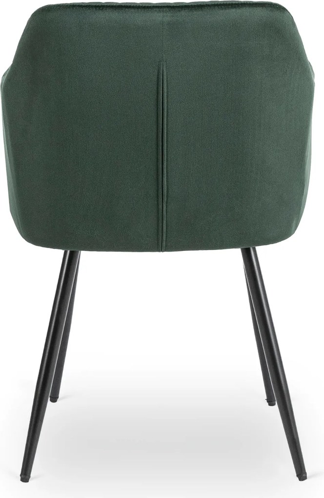 Krzesło Tapicerowane SHANE Zielone Nowoczesne Loft